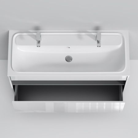 M8FFUX1201WG Func, База с нишей, 1 ящик (pull-out), 120 см, цвет белый глянец, артикул M8FFUX1201WG