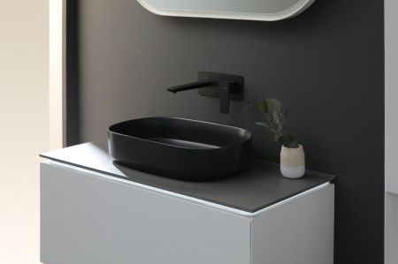 Смеситель для раковины Allen Brau Infinity 5.21003-31 (с внутренней частью) черный матовый, артикул 5.21003-31