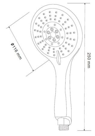Ручной душ, 5 реж., артикул: VSP855, VODA