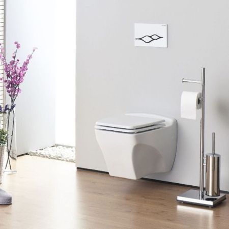 Клавиша смыва Creavit Ufo GP1001.02 Белая Черная, артикул GP1001.02