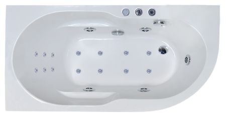 Гидромассажная ванна Royal Bath  AZUR DE LUXE 170x80x60L, артикул RB614203DL-L