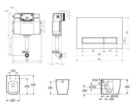 Комплект 4 в 1 Lavinia Boho Relfix Bell Pro 77060205, артикул 77060205