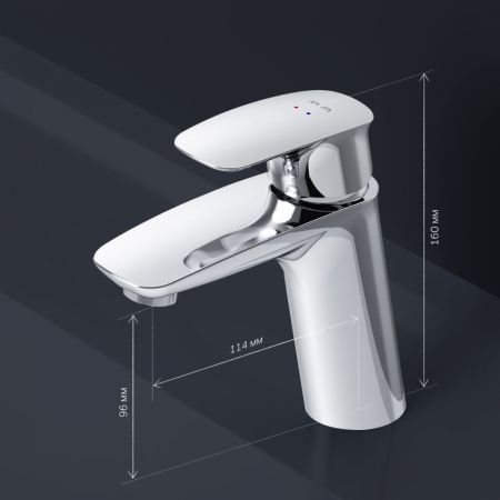 F71A02100 Spirit V2.1 смеситель д/умывальника, хром, шт, артикул F71A02100