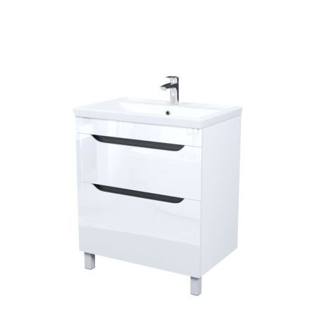 Тумба с умывальником, напольная, 70 см, белый, Ray, IDDIS, RAY70WFi95K, артикул RAY70WFi95K