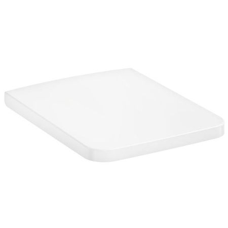 Сиденье для унитаза, Hansgrohe, EluPura Original Q, с крышкой, ширина, мм-365, глубина, мм-540, с плавным опусканием SoftClose, с верхним креплением, материал сиденья-дюропласт, цвет-белый, артикул 60150450