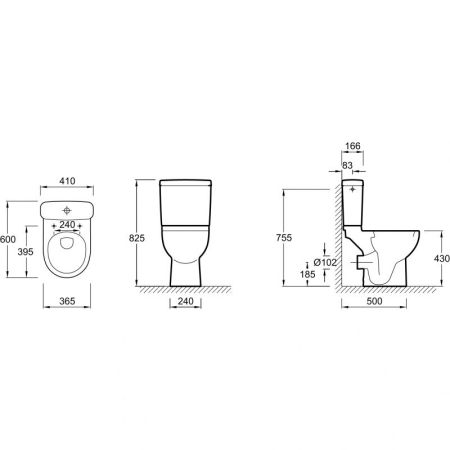 Унитаз компакт Jacob Delafon Odeon Up E4702-M с бачком и без сиденья