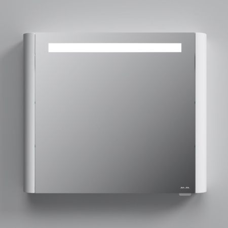 M30MCR0801WG Sensation, зеркало, зеркальный шкаф, правый,80 см, с подсветкой, белый, глянец, шт