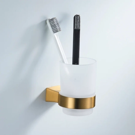 Стакан для ванной комнаты Shevanik SG5712G, золотой сатин, артикул SG5712G