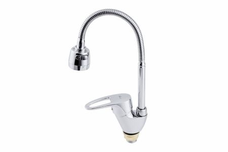 Смеситель для кухни FAUZT гибкий излив тип См-МОЦБА (FZs-811-126), артикул FZs-811-126