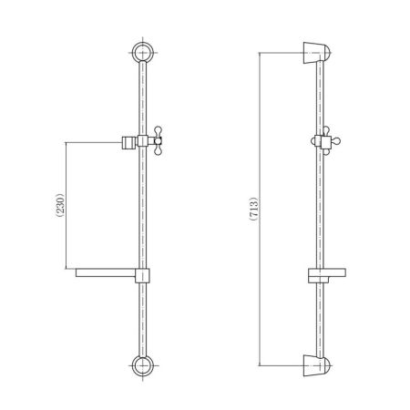 Душевой гарнитур D-Lin D63562, хром