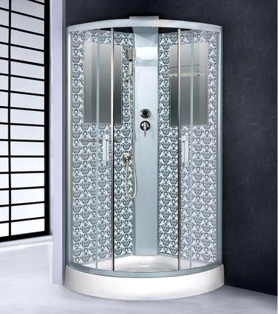 Душевая кабина Niagara Lux NG-7715WBK 90x90 без гидромассажа, артикул 7715WBK