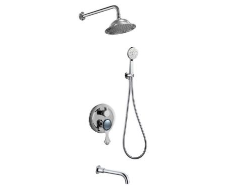 Душевая система встраиваемая Bronze de Luxe YASMINA NT800/B03, хром, артикул NT800/B03