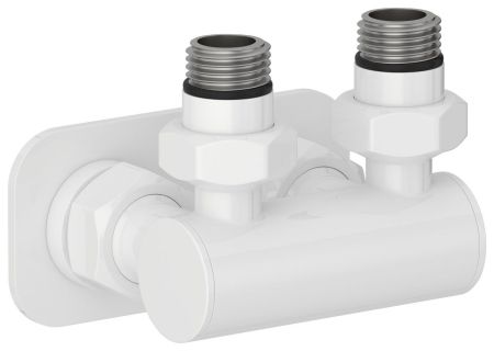 Модуль 2х1/2" угловой EU50 (Белый (RAL-9003)), артикул 12-1536-1234