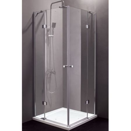 Душевой уголок Cezares Verona A-2 120x120 профиль Хром стекло прозрачное