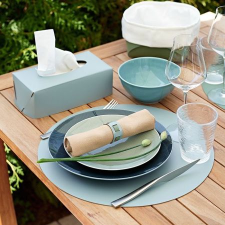 ADJ Кольцо для салфеток Bottega, D5 см., цвет: небесный/эвкалипт, артикул 010.B.50/60