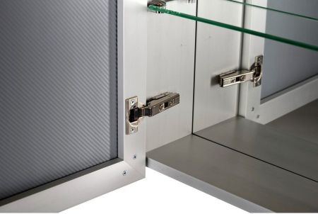 Зеркальный шкаф De Aqua Алюминиум 120 AL 507 120 S серебро, артикул AL 507 120 S