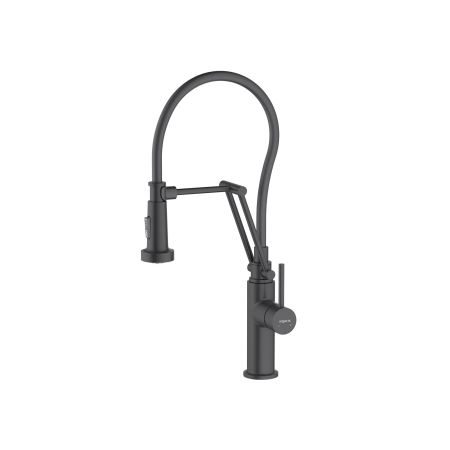 Смеситель для кухни 2 jet (профессиональный) AQUATEK, матовый черный AQ1388MB ЕВРОПА, артикул AQ1388MB