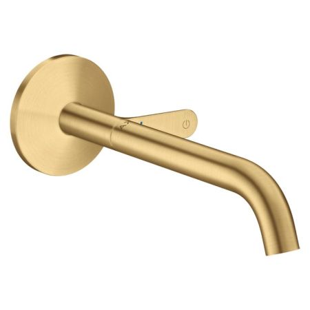 AX One Смеситель для раковины Sel, настенный, цвет шлифованное золото, артикул 48112250