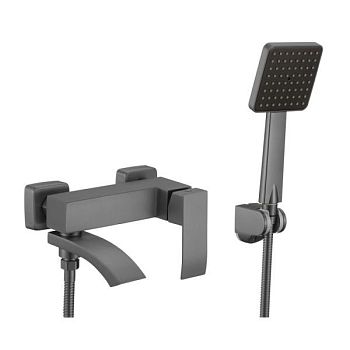 Смеситель для ванны Fmark FS8624-1Q, графит