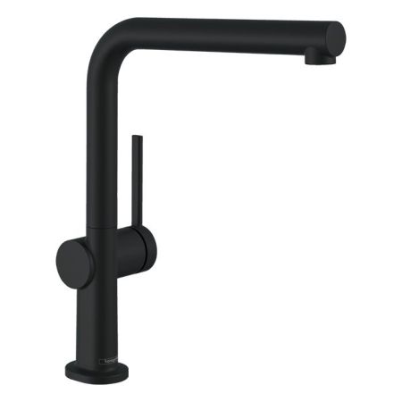 HANSGROHE TALIS M54 Смеситель для кухни на 1 отверстие, однорычажный, цвет черный матовый, артикул 72840670