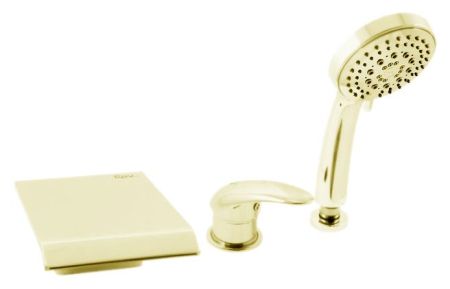 Смеситель на борт ванны Rav Slezak Dunaj D473.5YZ золотой, артикул D473.5YZ