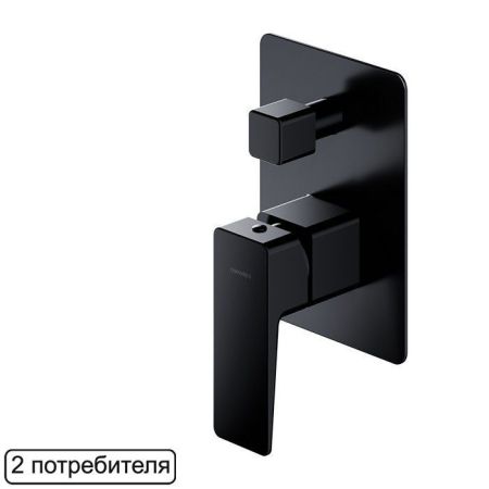 Смеситель для душа скрытого монтажа OMNIRES PARMA PM7435BL (черный BLM)