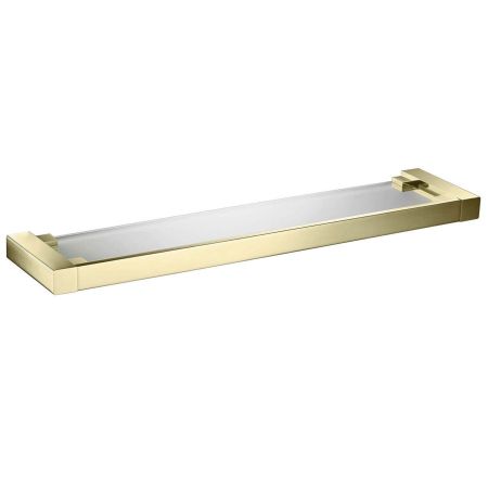 Полка в ванную стеклянная Timo Selene 17072/17 золото матовое, артикул 17072/17