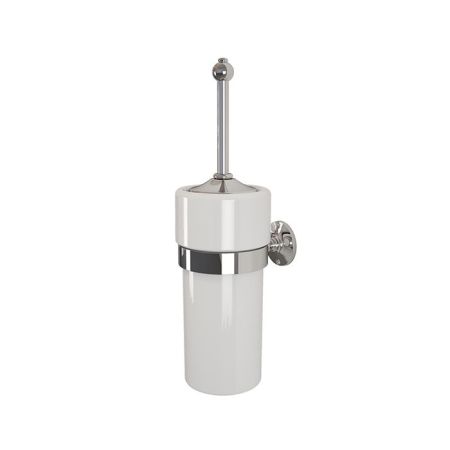 Devon Cavendish Ерш для унитаза подвесной, колба - керамика белая, цвет держателя  хром, артикул WM12CR