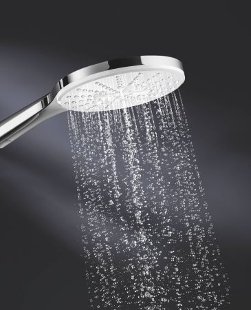 Ручной душ GROHE Rainshower SmartActive 150, 3 вида струй, белая луна (26554LS0), артикул 26554LS0