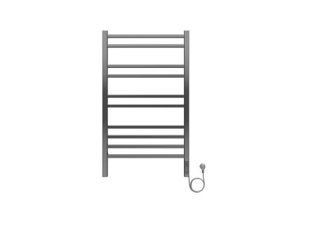 Полотенцесушитель электрический Aquatek (Акватек) Альтаир П10 500х900 мм, подключение скрытое к сети электропитания / электропровод с вилкой, с терморегулятором и таймером quick touch, нержавеющая сталь AISI 201, гарантия 5 лет, артикул AQ EL KP1090CH