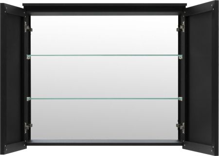 Зеркальный шкаф De Aqua Алюминиум 90 черный, артикул 261760