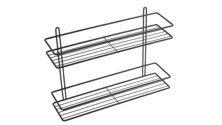 Полка Fixsen прямая двухэтажная черная (FX-730B-2), артикул FX-730B-2