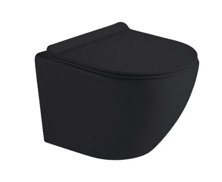 Унитаз Timo Kulo TK-403 MB подвесной Черный матовый с сиденьем Микролифт, артикул TK-403MB