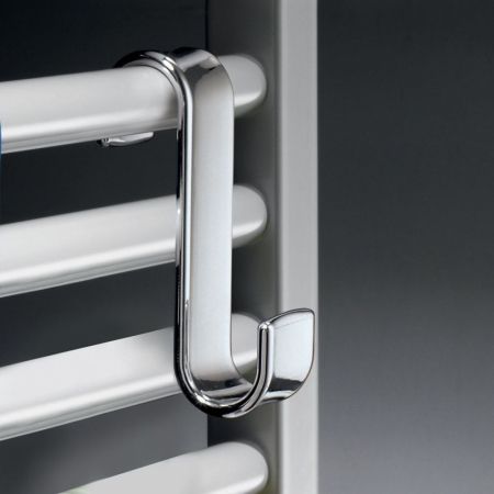 Gedy Merlino, крючок для полотенец из термопластика, цвет хром, артикул 2025(13)