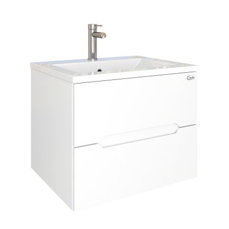 Тумба Onika Айленд 60 подвесная, белая (ум. Элина 60)