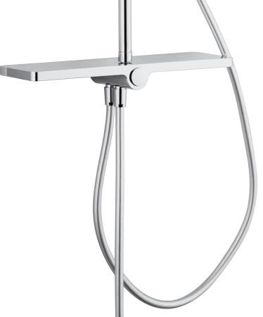 Душевая стойка Aquanet Pragmatic S AF430-70-S-C, с полочкой, артикул AF430-70-S-C