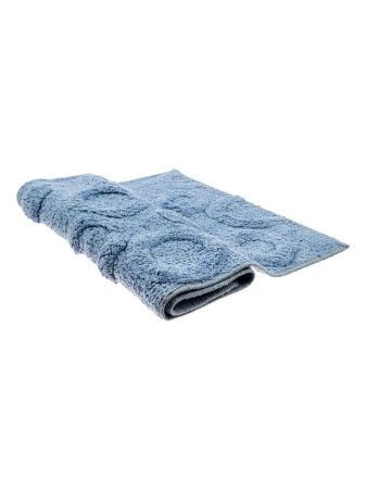 Коврик для ванной комнаты Fora 80х50 FOR-M003BL Круги Голубой, артикул FOR-M003BL