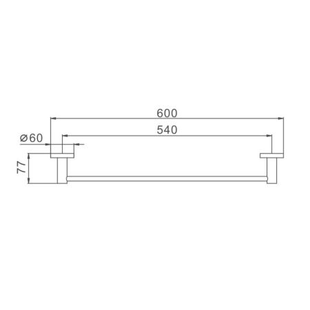 Полотенцедержатель Haiba HB8301, сталь