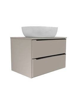 Тумба Runo Мальта 70 подвесная розовая/бежевая под накладной умывальник (00-00004896)