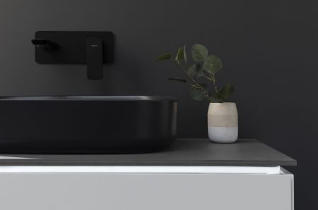 Раковина накладная Allen Brau Fantasy 55 4.11022.31 черный матовый, артикул 4.11022.31