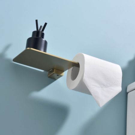 Держатель для туалетной бумаги Raglo R301.03.03, золотой сатин