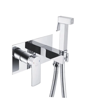 Гигиенический душ со смесителем Rose R255, хром