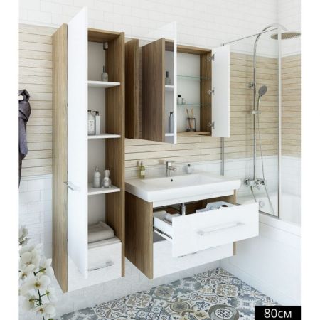 Тумба для раковины Sanflor Ларго 2 70 С0002118 Швейцарский вяз