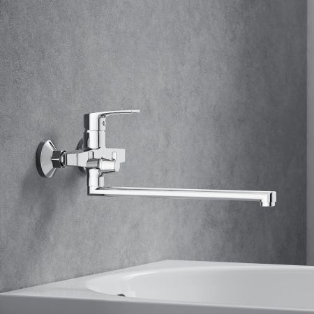 489000000 Eclipse 2.0 Смеситель для ванной и душа с универсальным изливом, хром