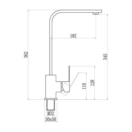 Смеситель для кухни Savol S-SUS3001, сатин