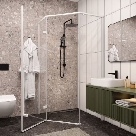 Ограждение C2AW душевое Cerutti SPA без поддона (100x100x195)