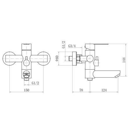 Душевая система FASHUN A52401N-8A, белый