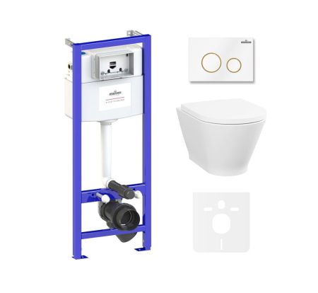 Комплект 6 в 1 Lavinia Boho Elegant Rimless 87561083, премиум с пластиковой клавишей, артикул 87561083