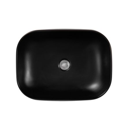 Раковина накладная для установки на столешницу AQUATEK AQ5526-MB 560*420*140, матовый черный, артикул AQ5526-MB