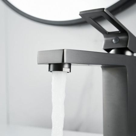 Смеситель для раковины Raffine F0196T, оружейная сталь, артикул F0196T